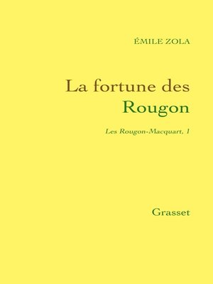 cover image of La fortune des Rougon